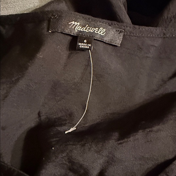 Madewell Black The Ariana Midi Dress Size 6 NP104 - Picture 7 of 7